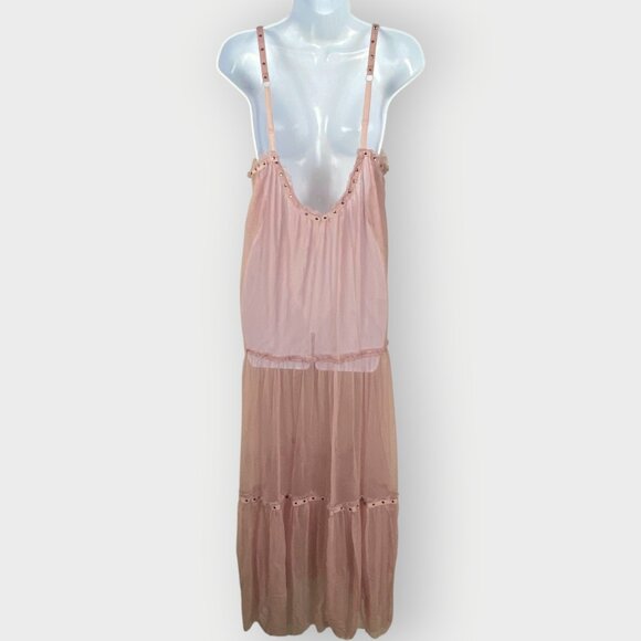 Intimately Free People Night Out Mesh Sheer Maxi Dress | M | Purple | Boho - Picture 2 of 10